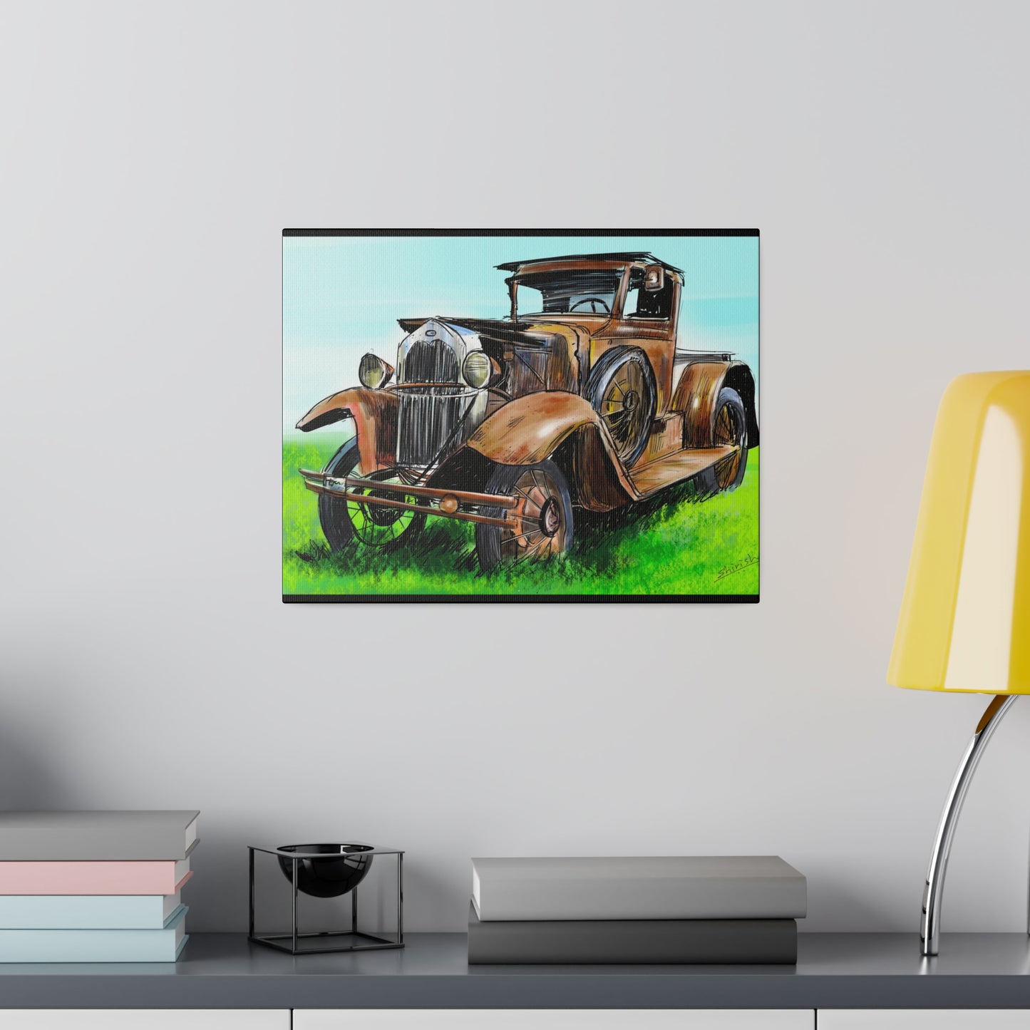 The Old Rusty Car - Canvas Print