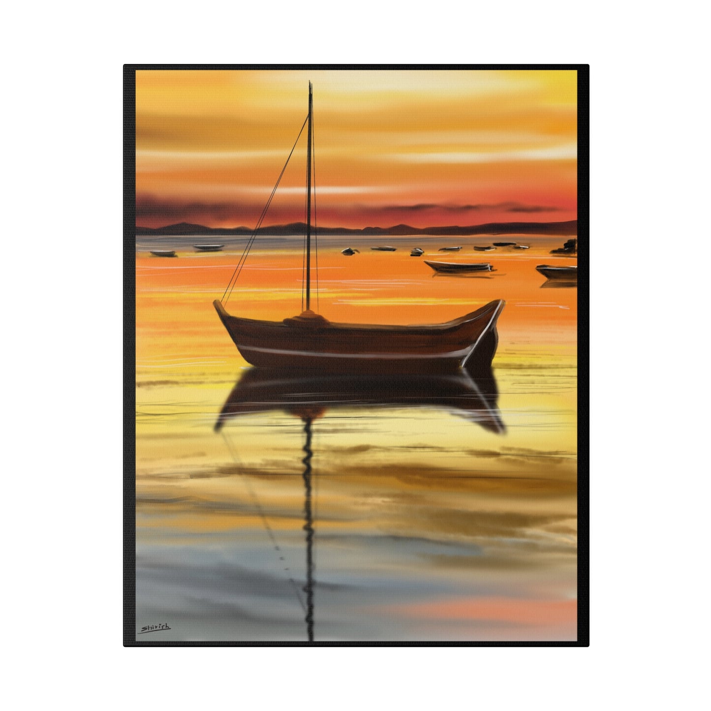A Serene Sunset - Canvas Print
